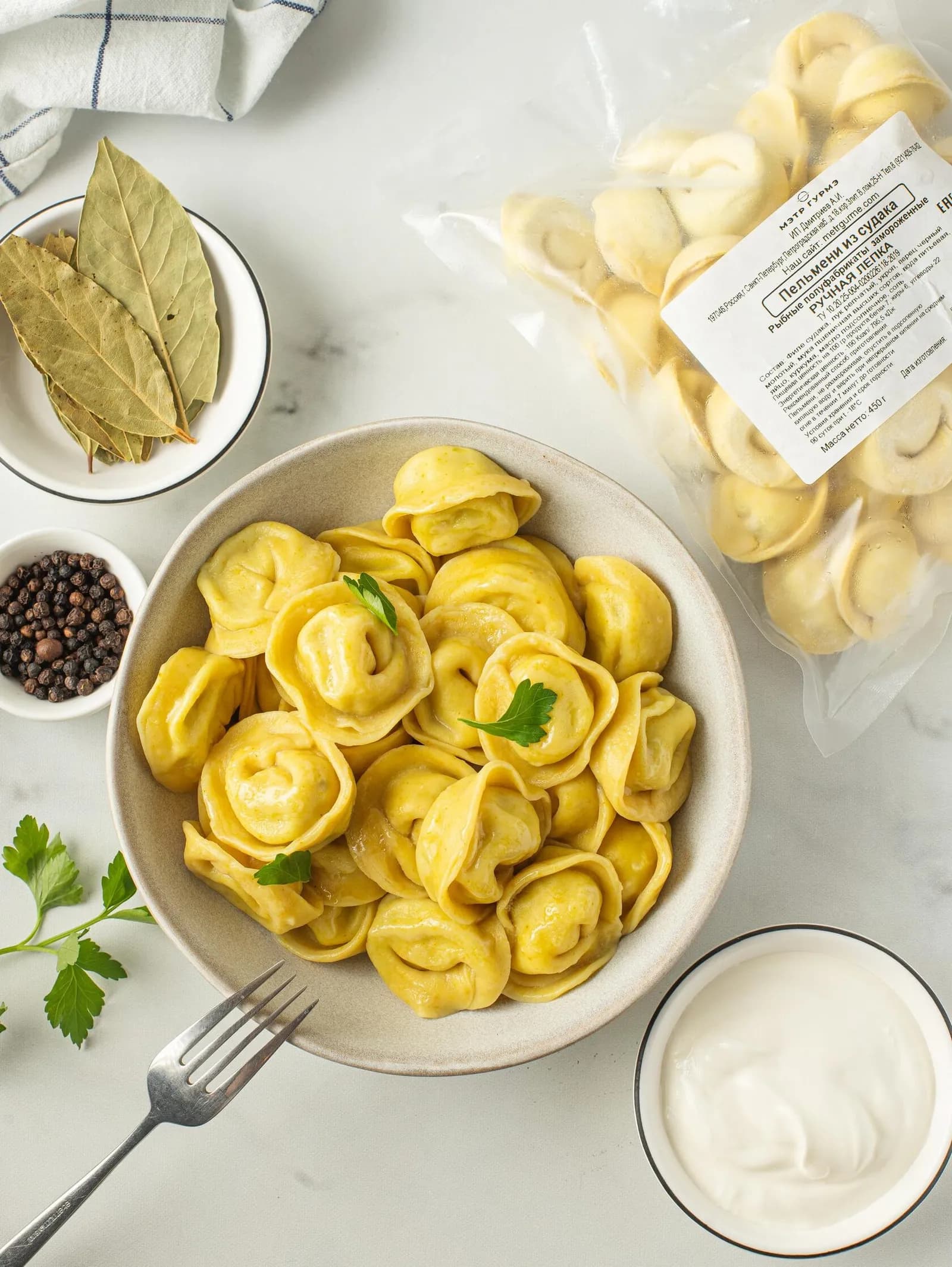 Пельмени из судака